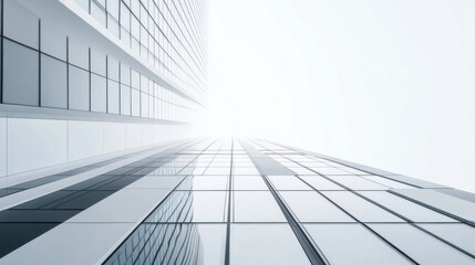 Professional business consulting poster cover, emphasizing a clean white backdrop