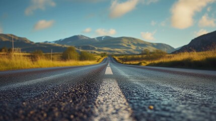 Serene Mountain Road Landscape
