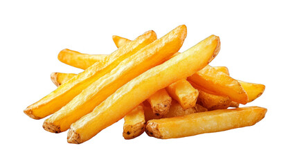 Delicious Crispy Golden French Fries Closeup