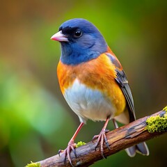 Obraz premium A colorful Bird sitting on a branch. Walpaper, Photo or Background. Ai Generated 