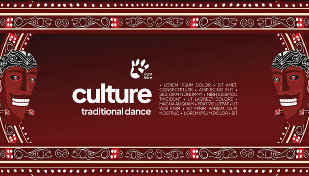 Sumatera culture pattern batak gorga illustration