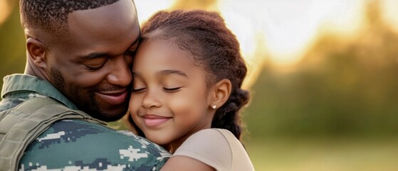 Emotional Reunion of Military Father with His Daughter