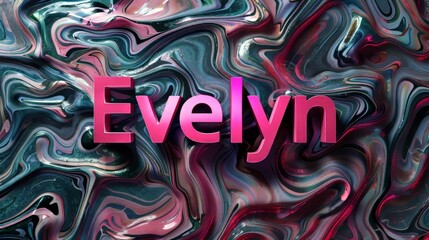 Obraz premium Holo Marble personalized name postcard perfect for decor.