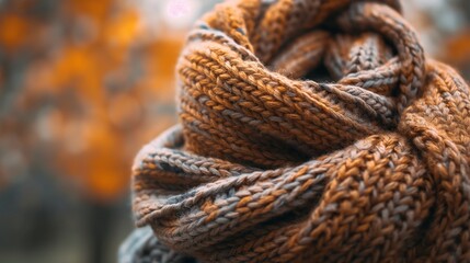 Cozy Autumn Knit Scarf