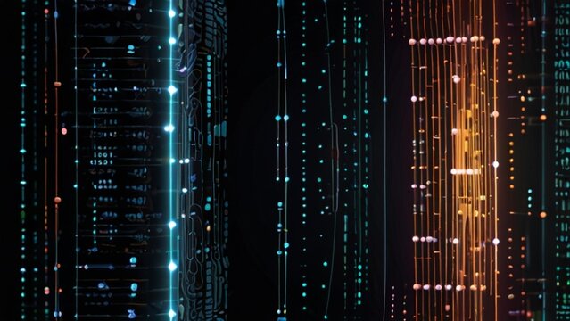 binary code light background