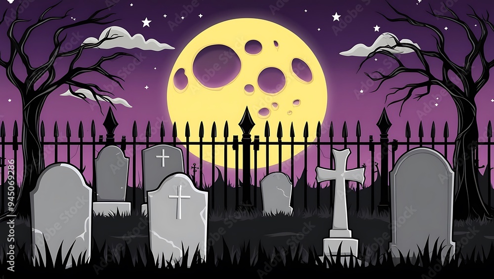 Wall mural halloween background