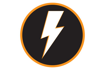 thunder bolt flash icon, flash lightning bolt icon - Electric power icon symbol - Power energy icon sign in filled, thin, line, outline and stroke style for apps and website