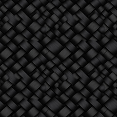 Seamless pattern of black woven texture, sleek and modern design for backgrounds and decor