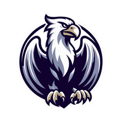 Powerful Eagle Bird Mascot Vector Illustration for Sports Game or Esports Logo