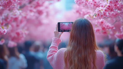 桜 スマートフォン撮影