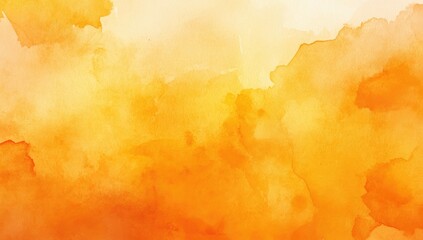 Soft Gradient Abstract Orange and White Watercolor Background, Smooth Gradient Texture Wallpaper
