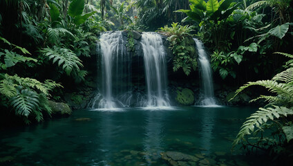 Obraz premium waterfall in the jungle