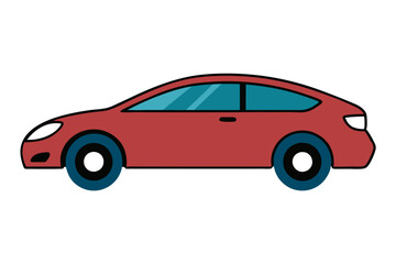 Stylish Car Drawing Vector Graphics for Creative Use