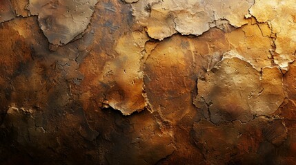 Fototapeta premium Artistic Texture Painting with Rusty Brown Tones