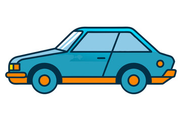 Modern Car Drawing Vector Art: Perfect for Any Design