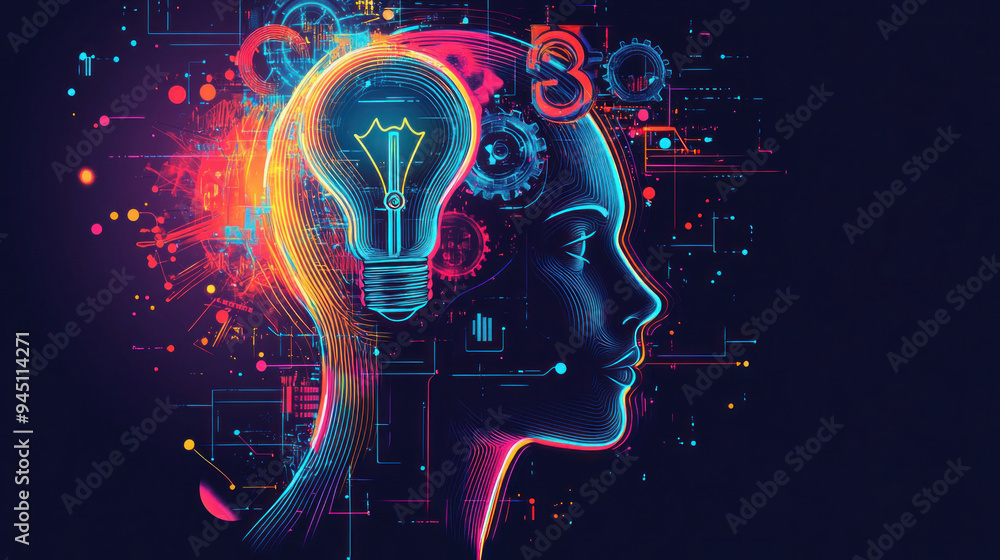 Poster artificial intelligence is generating new ideas and solutions