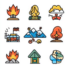 disaster icons