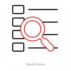 Search menu