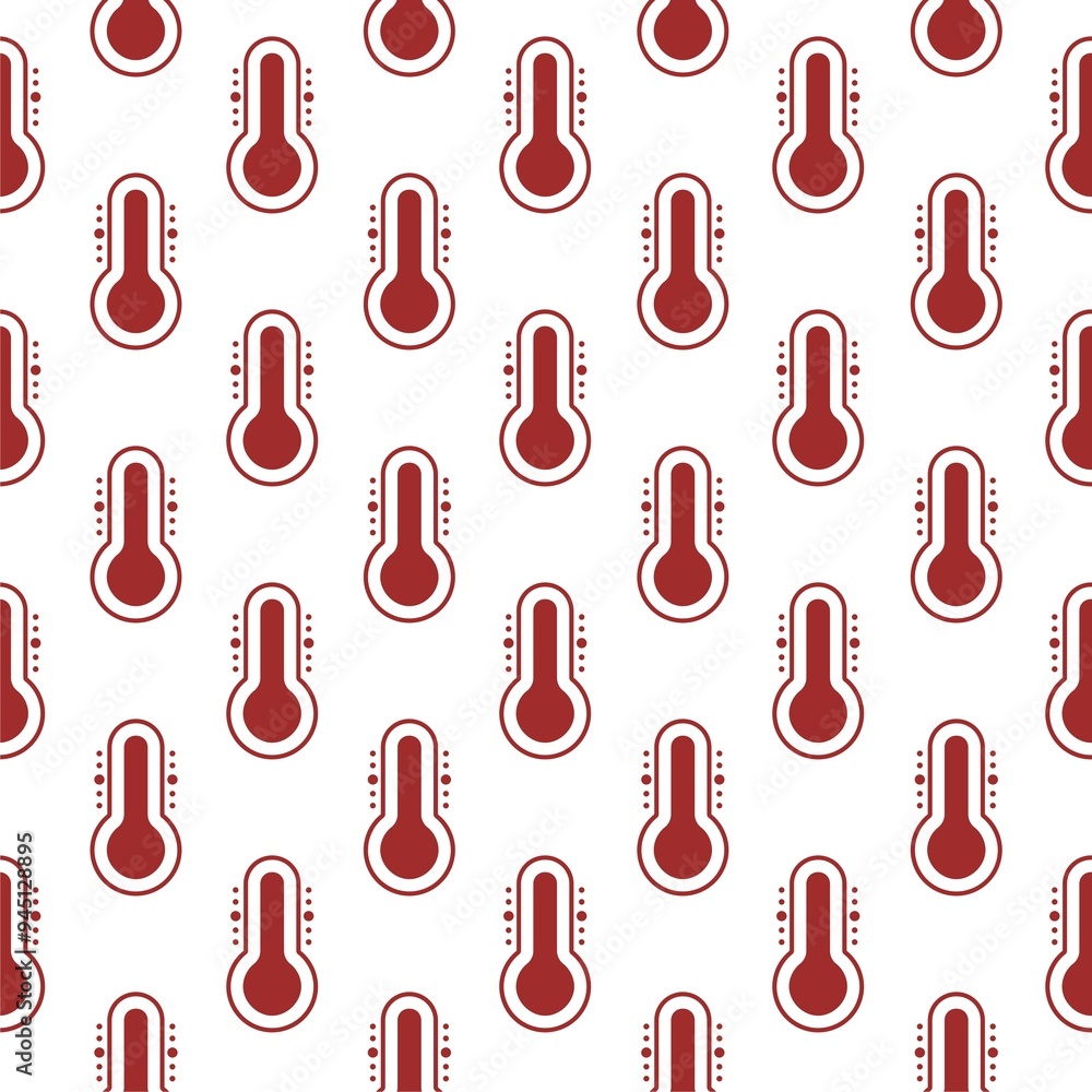 Poster thermometer icon seamless pattern background