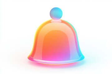 Fototapeta premium Holographic Bell Icon.