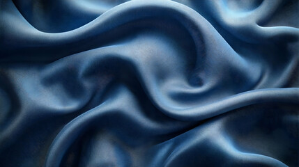 Obraz premium Smooth Blue Fabric Texture Background