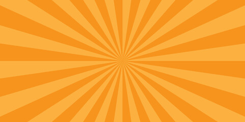 Obraz premium Abstract orange and red retro with sunburst pattern colorful design. Vintage sunrays illustration swirl grunge backdrop line. sun beam vector banner design and comic burst gradient concept pattern.