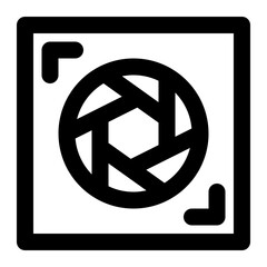 resolution, lens, aspect ratio, dimension, photography outline icon