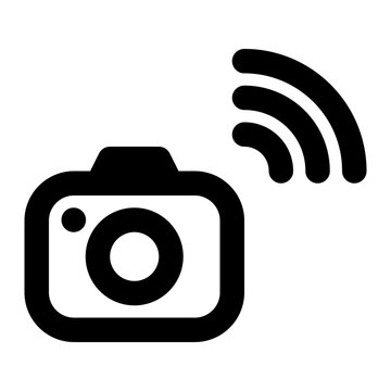 recommend clip art: wireless camera, wifi, camera, wireless, photography outline icon