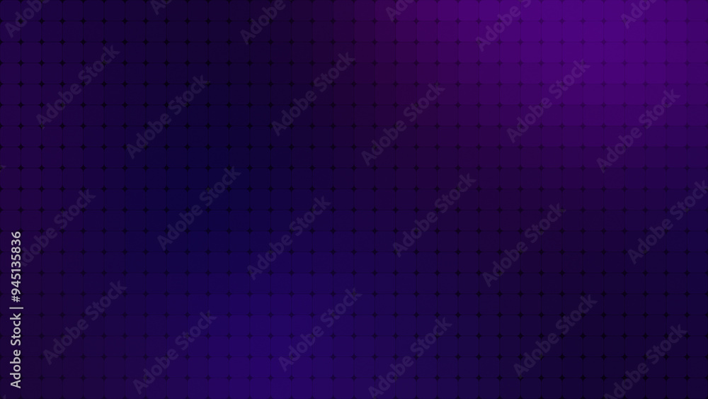 Poster abstract grid background of rounded dark blue and purple squares with color gradient. high resolutio