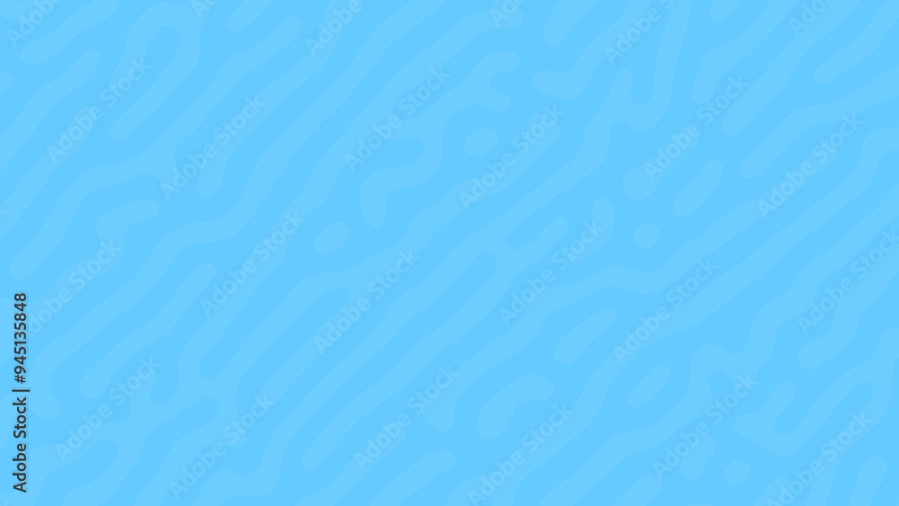 Aufkleber bright light blue turing pattern on blue background. organic looking patterns. abstract high resolut