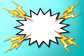 Pop art comic speech bubble Cartoon style.