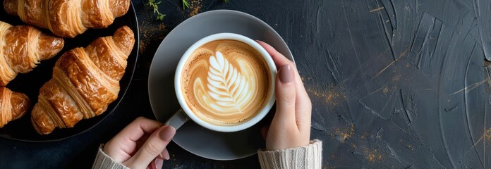 Coffee and Croissants - The Perfect Morning Treat