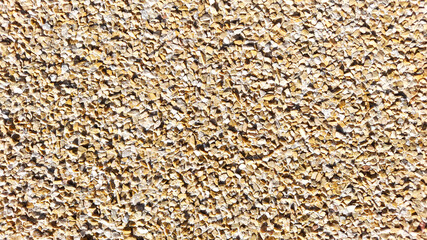 gravier fixé sur résine