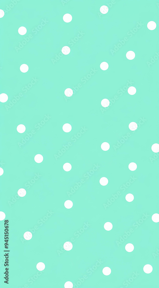 Poster create a vibrant vector image featuring a capri background dotted with small white polka dots for a 