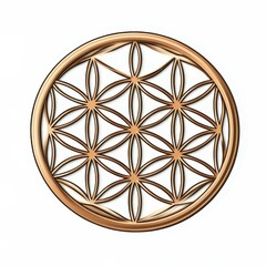 Discover the essence of sacred geometry with this modern Flower of Life vector, perfect for art and design projects.