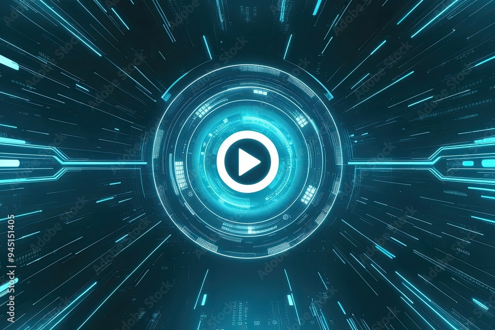 Poster advanced futuristic digital background for technology data audio and graphics