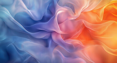 Obraz premium Silky Waves of Iridescent Colors