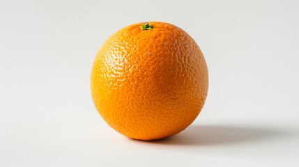 A whole orange isolated on a white background