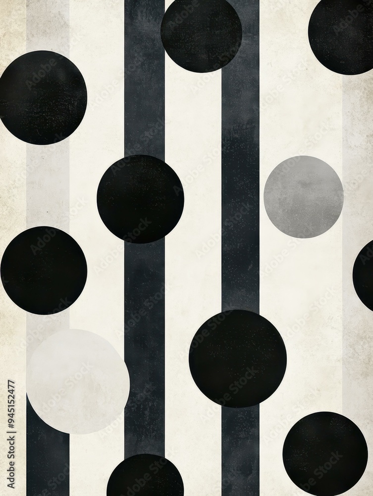 Poster embrace simplicity with minimalist dots that create a striking contrast, perfect for modern design a