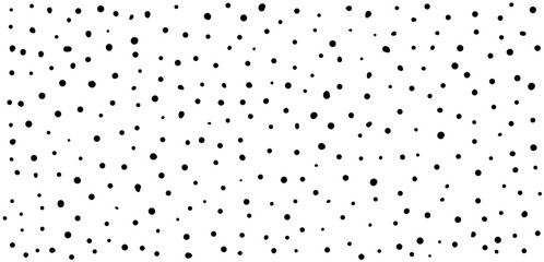 Abstract dots hand drawn textured seamless pattern. Vector doodle circle dotted grainy background