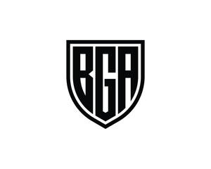 BGA logo design vector template. BGA logo design.