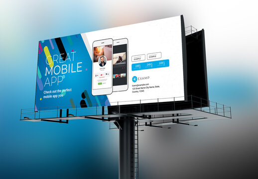 Great Mobile App Billboard Signage