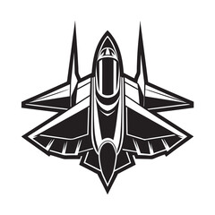 Fighter Jet  High Quality Vector Logo