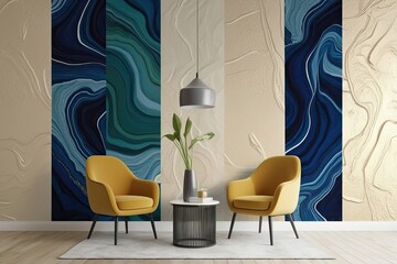 Vibrant Abstract Textured Wallpaper Featuring Innovative Acrylic Design