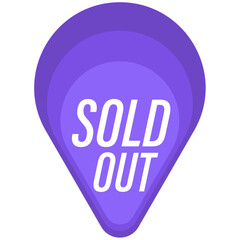black color symbol of purple shopping banner