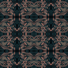 Ikat seamless pattern, geometric design, motif ethnic handmade, Ikat ethnic tribal, boho colors seamless wallpaper. Ethnic Ikat abstract background art, greeting cards, printing products.