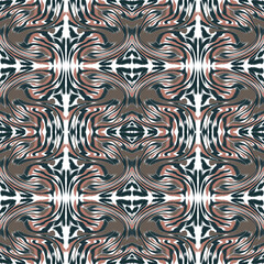 Ikat seamless pattern, geometric design, motif ethnic handmade, Ikat ethnic tribal, boho colors seamless wallpaper. Ethnic Ikat abstract background art, greeting cards, printing products.