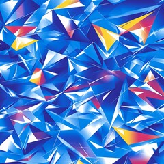 Abstract Blue Geometric Pattern