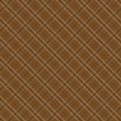 Abstract plaid seamless pattern in golden and brown Vector checkered pattern Tartan, textured seamless gingham for  cloth, flannel shirts, duvet covers, fabric or other autumn winter textile print. 