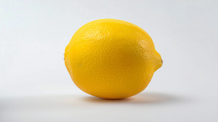 A whole lemon isolated a white background
